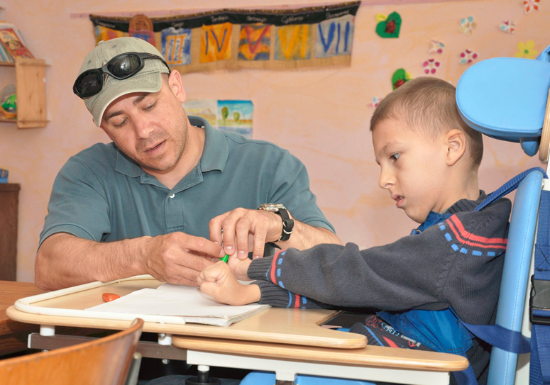 Child with cerebral palsy