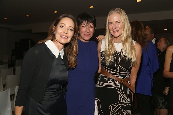 Ghislaine Maxwell with friends