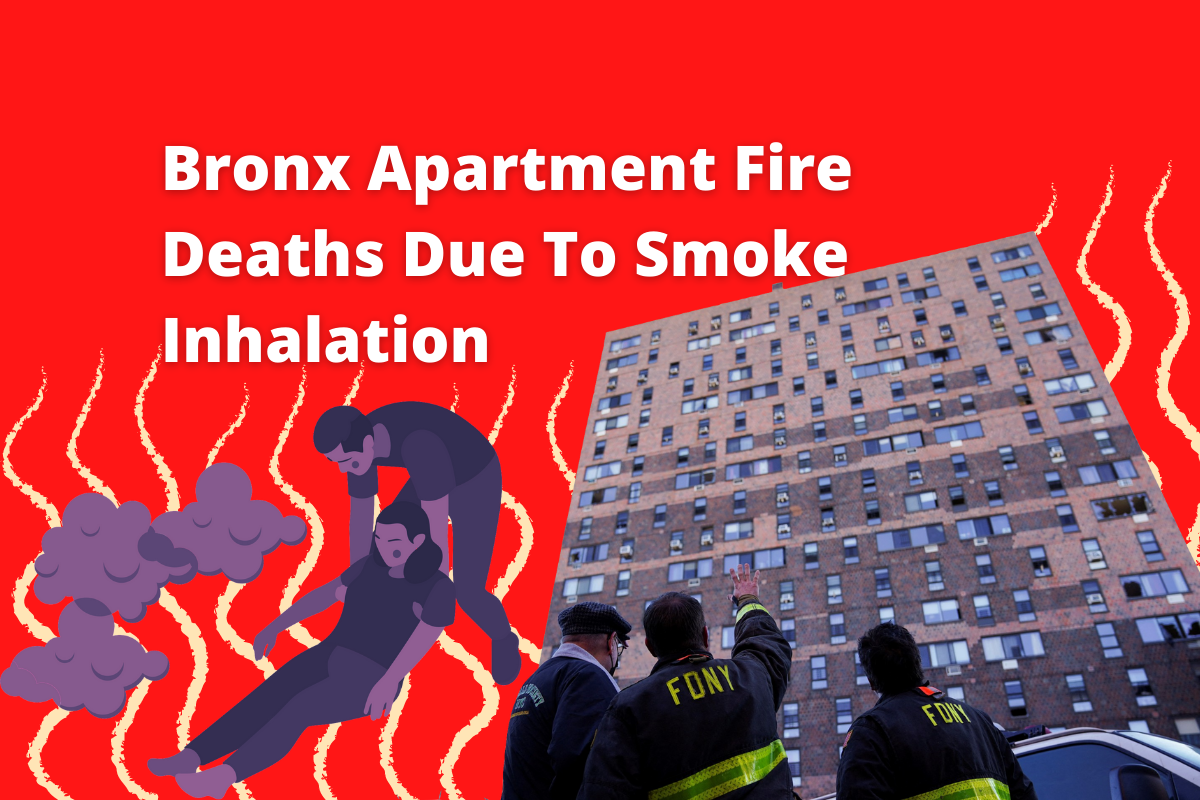 bronx apartment fire deaths due to smoke inhalation