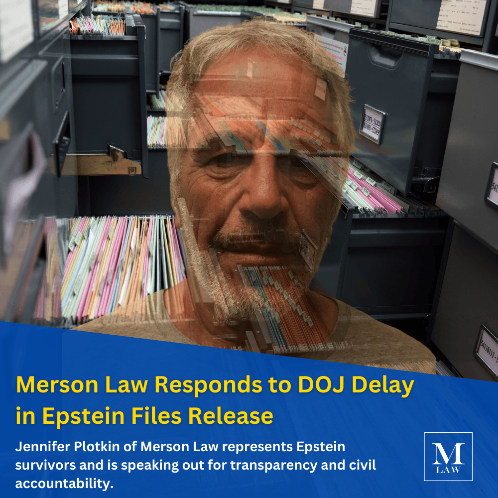 Jennifer Plotkin, Merson Law, Epstein files release, department of justice